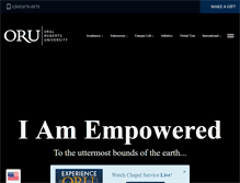 Tablet Screenshot of oru.edu